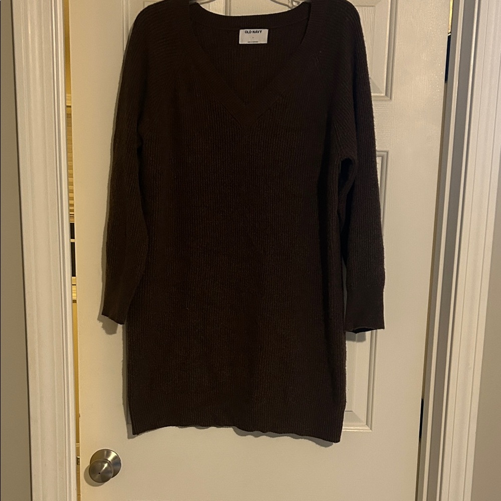 Old Navy Dark Brown Long Sleeve sweater  Dress